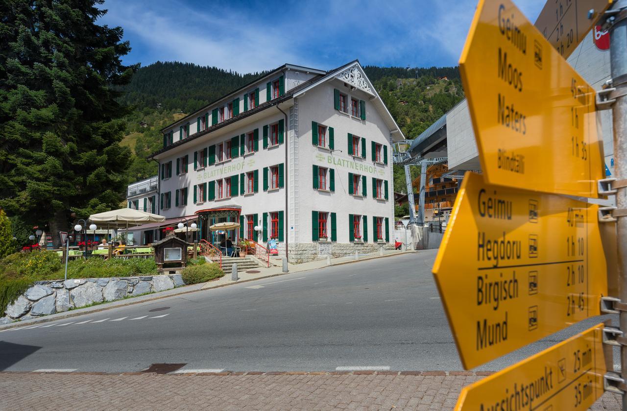 Hotel Blattnerhof Blatten bei Naters Exterior photo